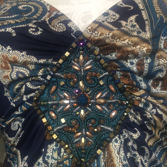 Glamorous Bronze & Deep Tones of Blue, Blouse from VENUS - Picture 2 of 11